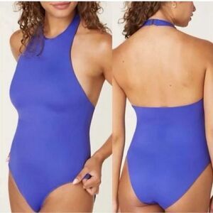 Andie Swim The Luzon One Piece Halter Neck Swimsuit Lapis Blue